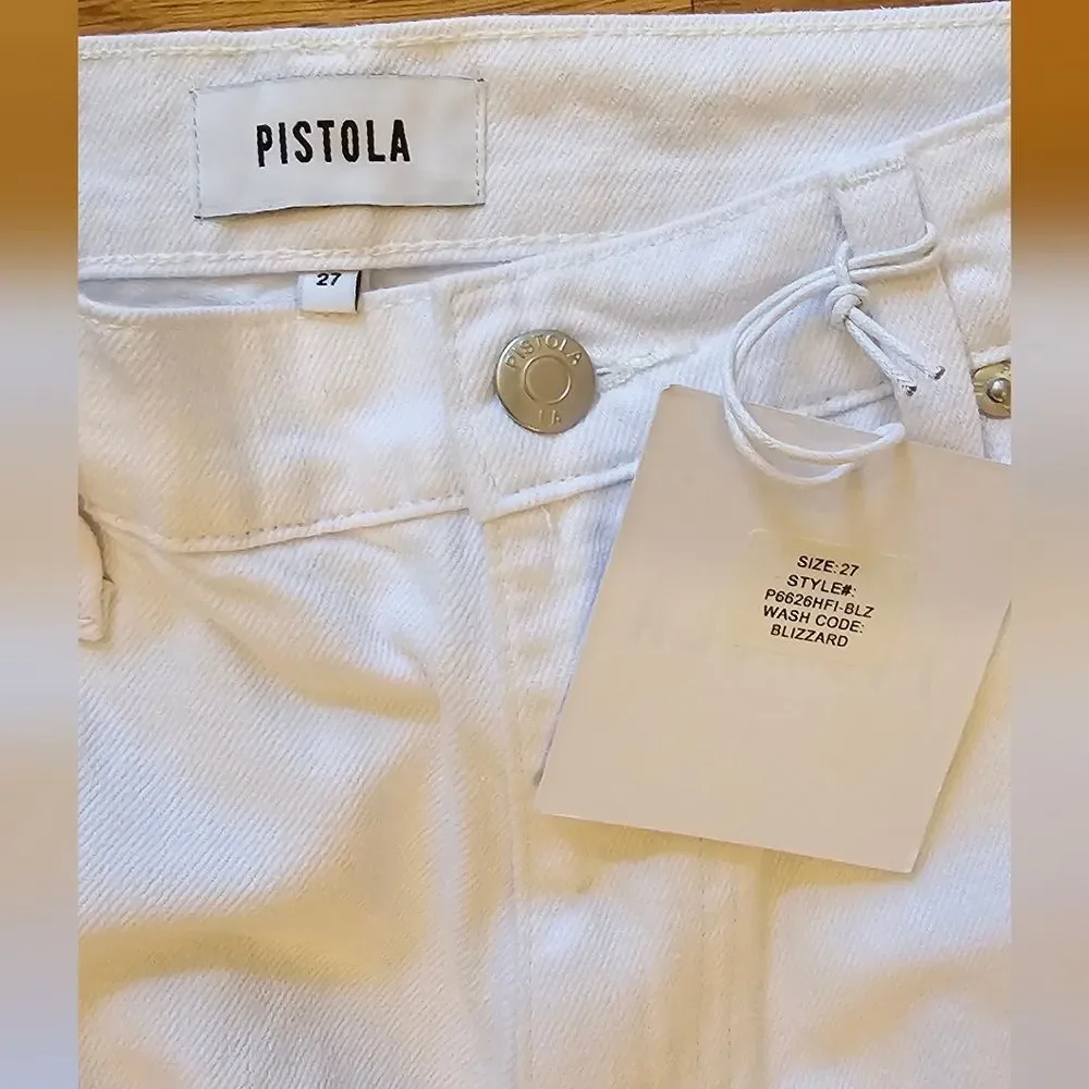 Pistola Presley High Rise Relaxed Roller Jeans Sz 27 NWT - Picture 8 of 10
